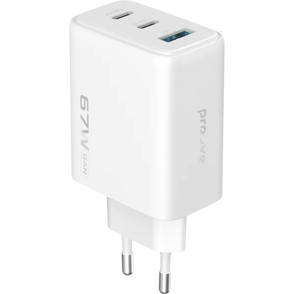 Wall Charger Proove Silicone Power 2 67W (2*Type-C+USB)