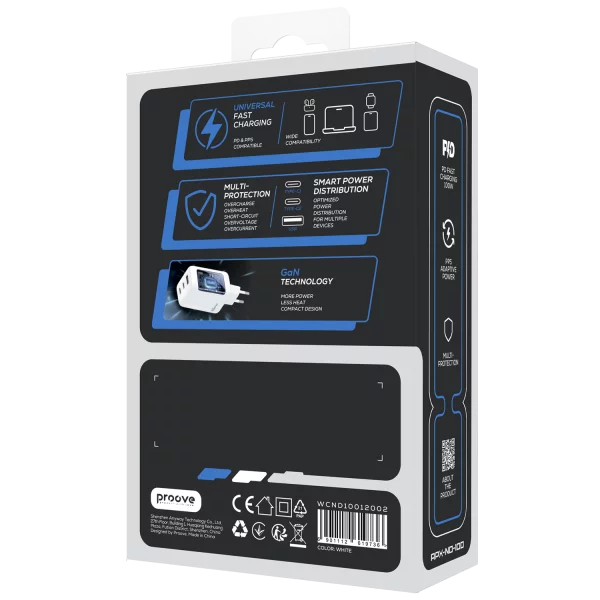 Wall Charger Proove APX Node 100W GaN (2*Type-C +USB) - foto 2