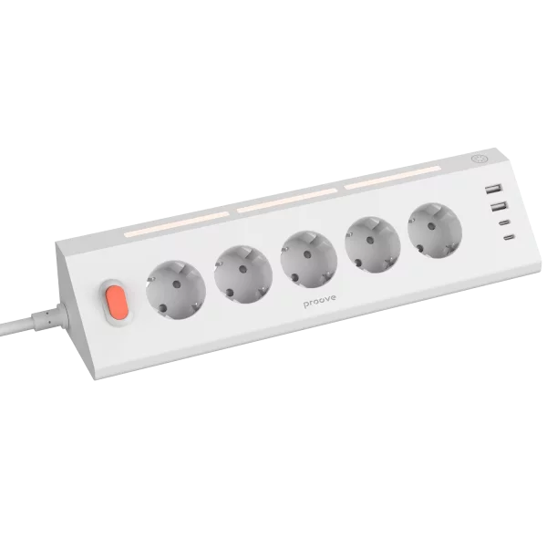 Power Strip Proove Prism (5AC + 2 Type-C + 2 USB) 1.6m - Photo 1