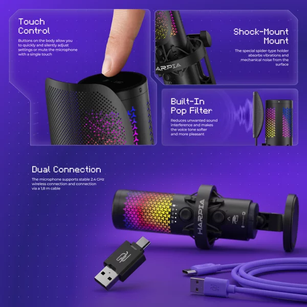 Wireless Microphone Proove Gaming Harpia - Photo 6