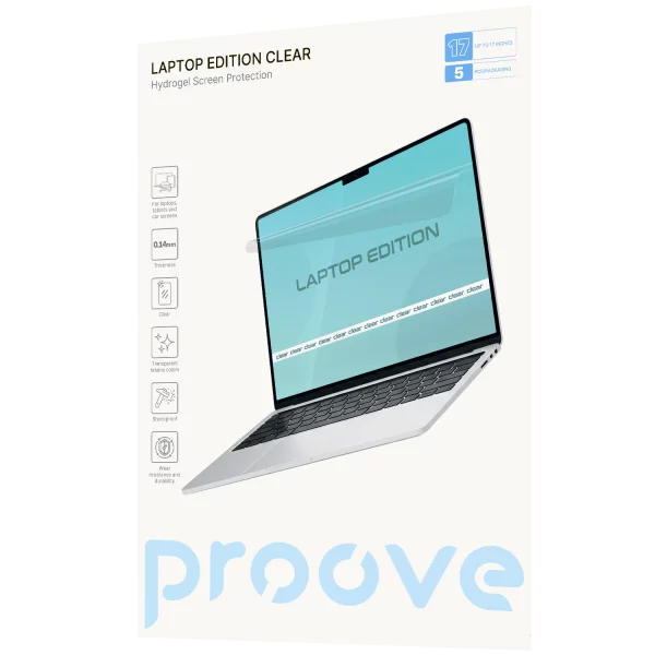Protective hydrogel film Proove Hydrogel Screen Protection LAPTOP EDITION Clear
