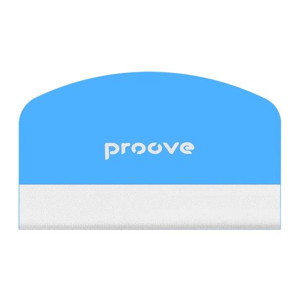 Card for smoothing the hydrogel film Proove