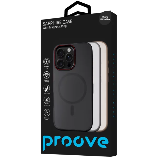 Proove Sapphire Case with Magnetic Ring iPhone 16 Pro Max - Photo 2