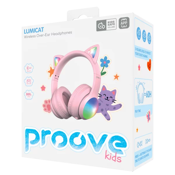 Wireless Headphones Proove Kids LumiCat (APP) - Zdjęcie 1