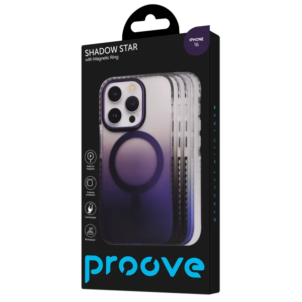Proove Shadow Star Case with Magnetic Ring iPhone 16 - фото 2
