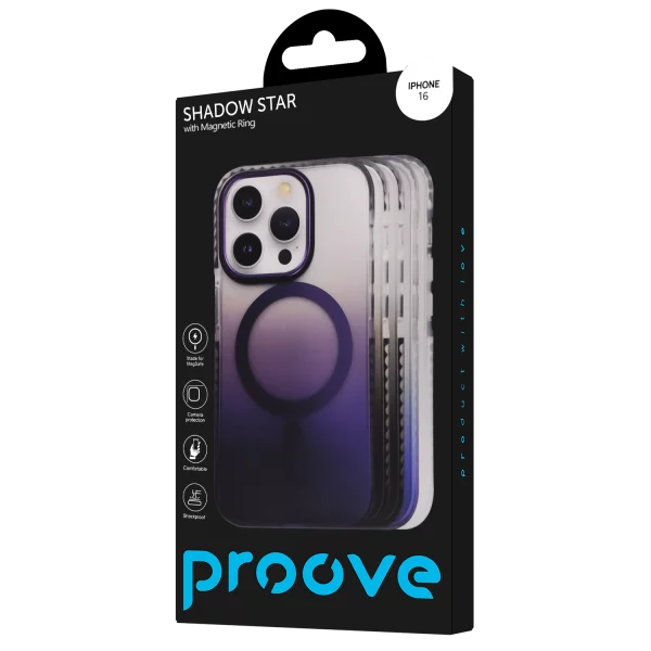Proove Shadow Star Case with Magnetic Ring iPhone 16 - Photo 2