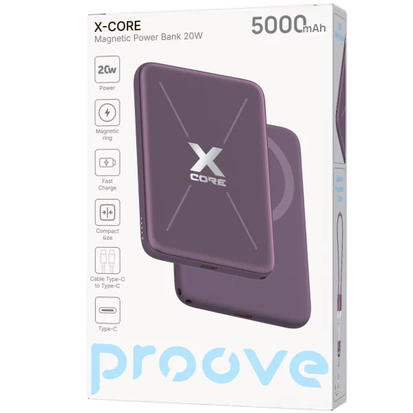 Power Bank Proove X-Core 20W 5000mAh With Cable Type-C to Type-C - Photo 7