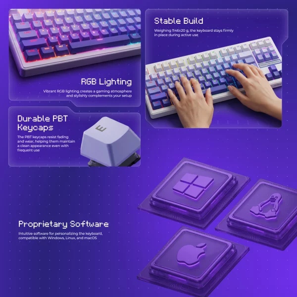 Wireless Keyboard Proove Gaming Rampage (Ukraine Layout) - foto 9