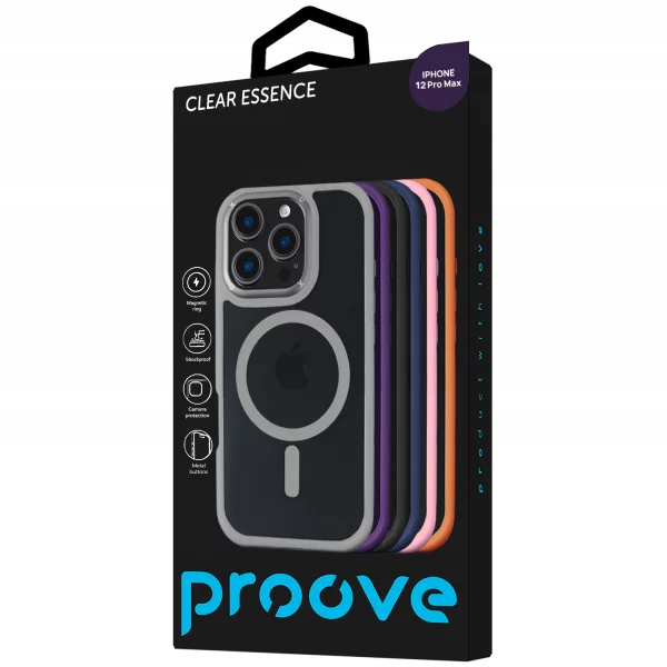 Proove Clear Essence Case with Magnetic Ring iPhone 12 Pro Max - Photo 2
