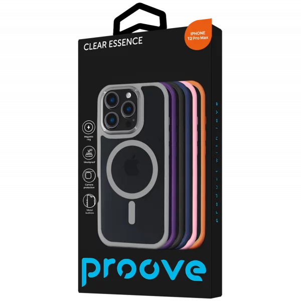 Proove Clear Essence Case with Magnetic Ring iPhone 12 Pro Max - Photo 2