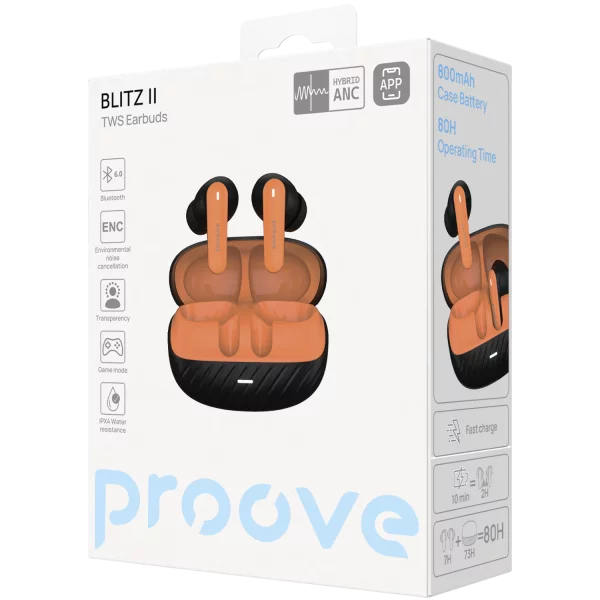 Wireless Earphones Proove Blitz II TWS with Hybrid ANC (APP) - photo 3