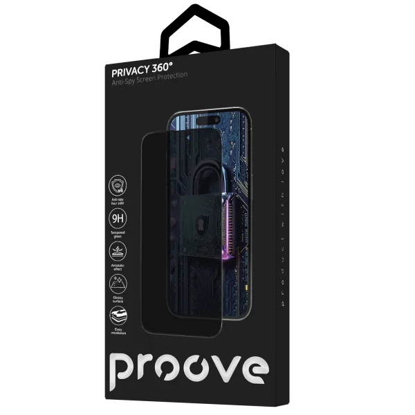 Protective glass Proove Privacy 360 Installation Box iPhone 14 Pro Max/15 Plus/16 Plus - Photo 1