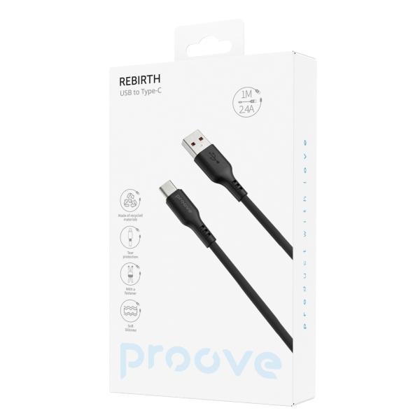 Cable Proove Rebirth USB to Type-C 2.4A (1m)