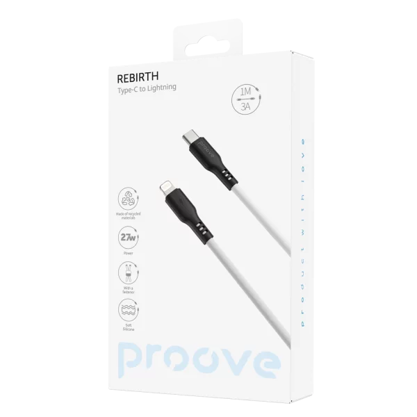 Cable Proove Rebirth Type-C to Lightning 27W (1m) - Foto 1