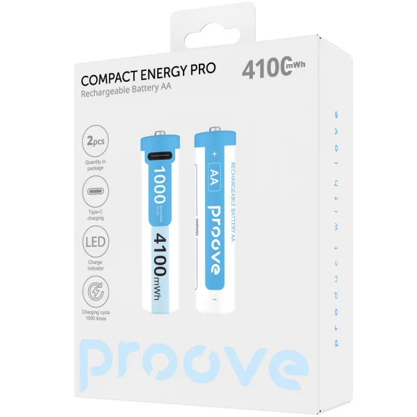 Proove Compact Energy Pro Rechargeable battery AA 2 pcs - Photo 1