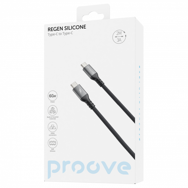 Cable Proove ReGen Silicone Type-C to Type-C 60W (2m) - Photo 1