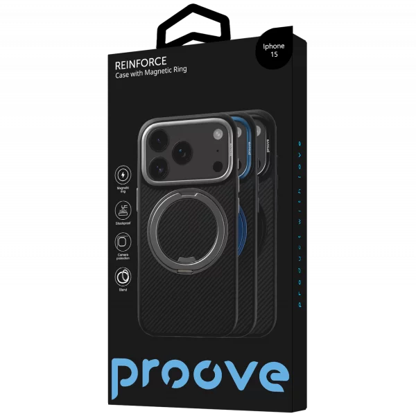 Proove Reinforce Case with Magnetic Ring iPhone 15 - Foto 2