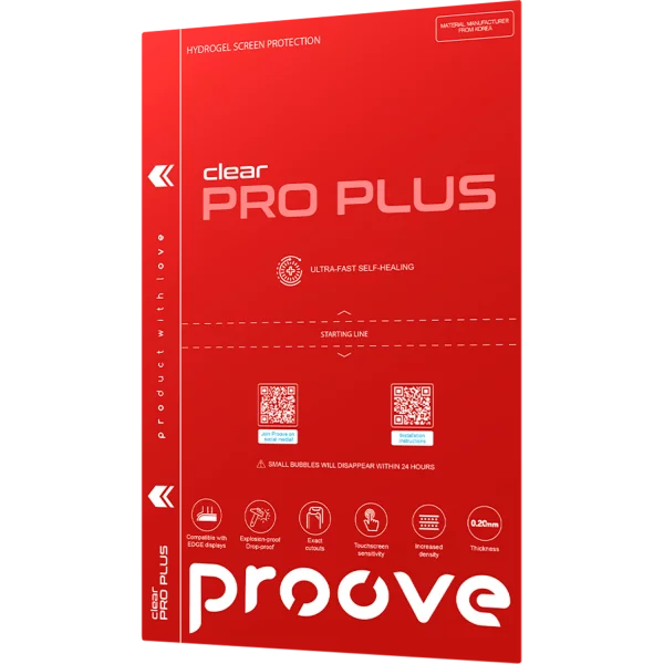 Protective hydrogel film Proove Hydrogel Screen Protection PRO PLUS Clear - Photo 1
