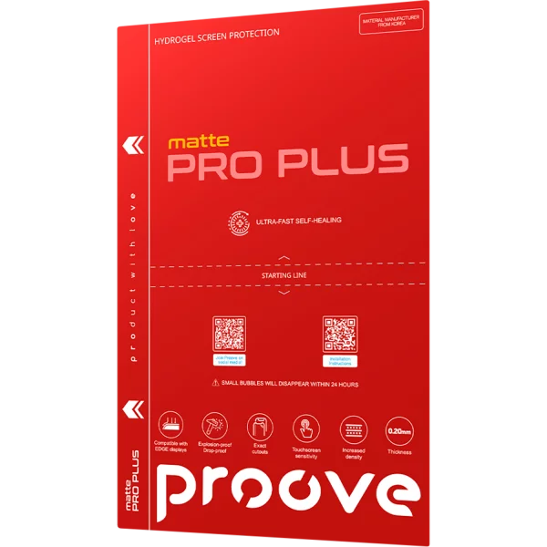 Protective hydrogel film Proove Hydrogel Screen Protection PRO PLUS Matte - Photo 1