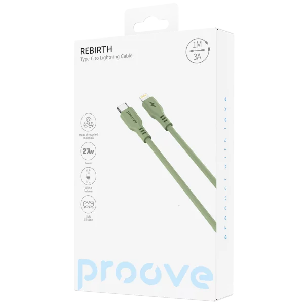 Cable Proove Rebirth Type-C to Lightning 27W (1m) - fotoğraf 1