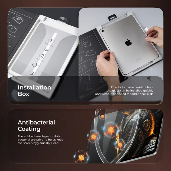 Protective glass Proove Achilles Installation Box for iPad 10.9 2022/11 2025 - Photo 7