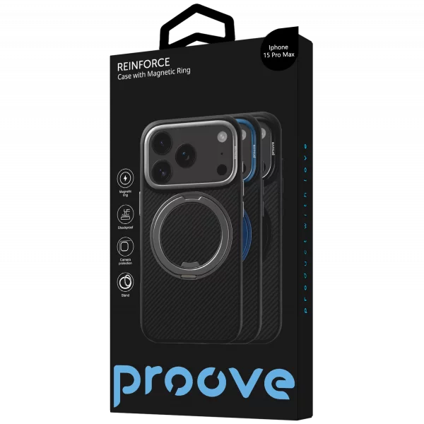 Proove Reinforce Case with Magnetic Ring iPhone 15 Pro Max - Foto 2