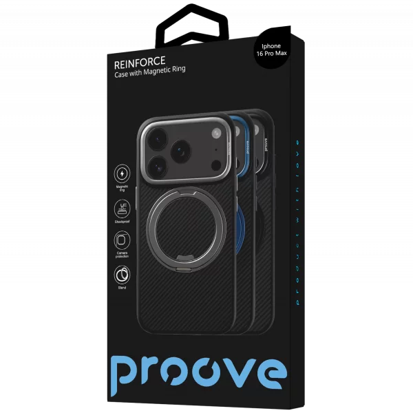 Proove Reinforce Case with Magnetic Ring iPhone 16 Pro Max - Foto 2