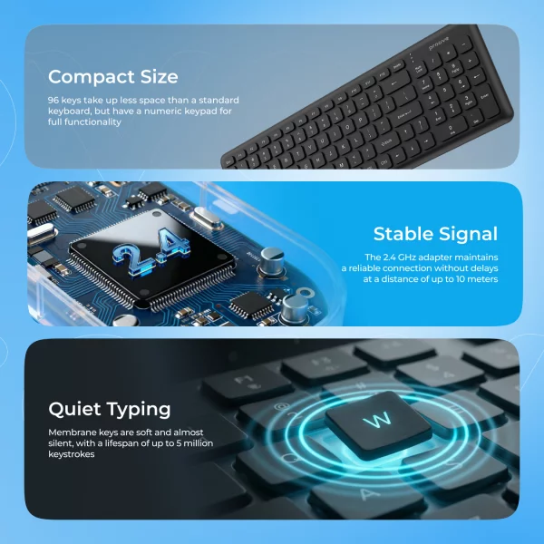 Wireless Keyboard Proove Classic Code (English Layout) - foto 4