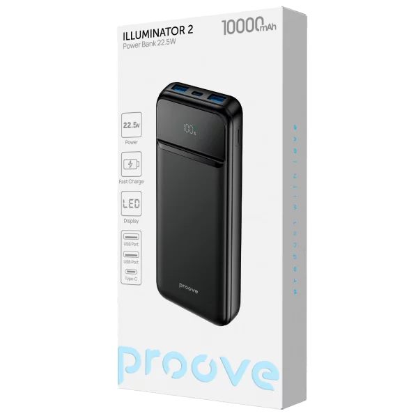 Power Bank Proove Illuminator 2 22.5W 10000mAh - Photo 1