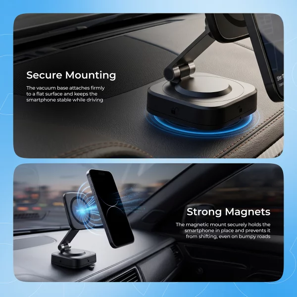 Car Holder Proove Block Magnetic Suction Type Universal Mount - foto 5