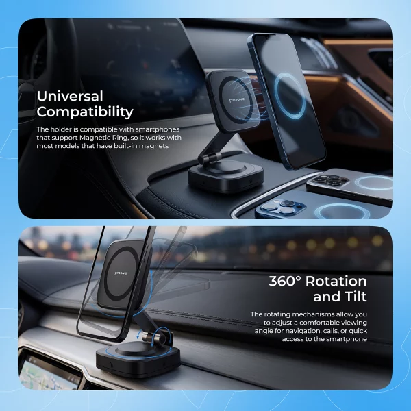 Car Holder Proove Block Magnetic Suction Type Universal Mount - foto 6