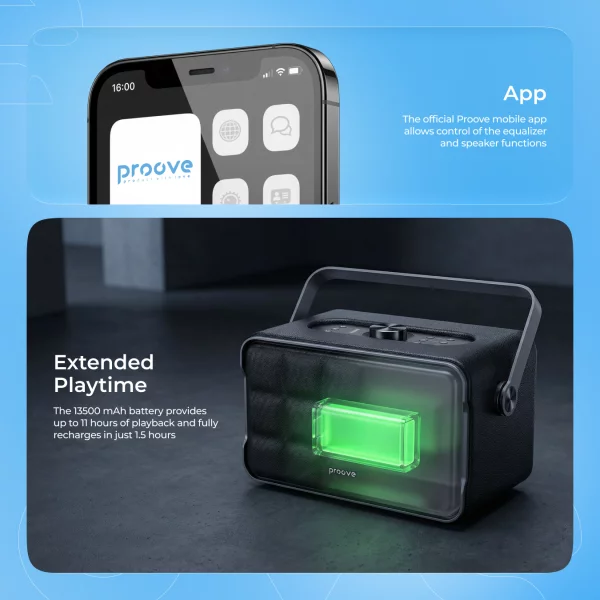 Portable Speaker Proove Fader 80W (APP) - Zdjęcie 2