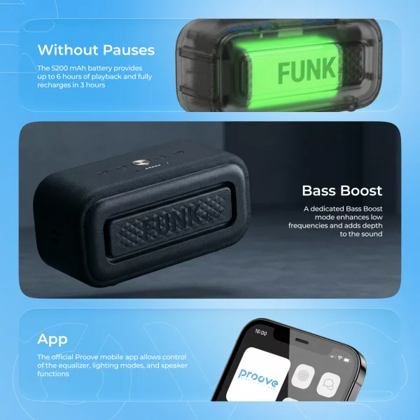 Портативна Акустика Proove Funk 40W (APP) - фото 3