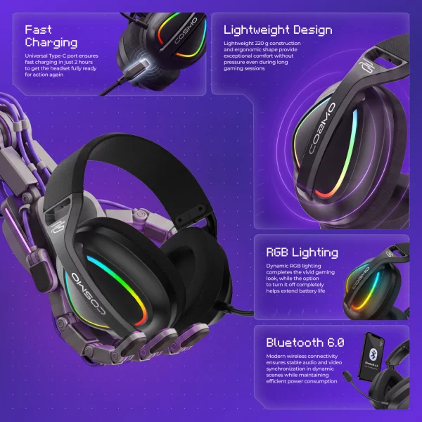 Wireless Headset Proove Gaming Cosmo (APP) - Foto 9