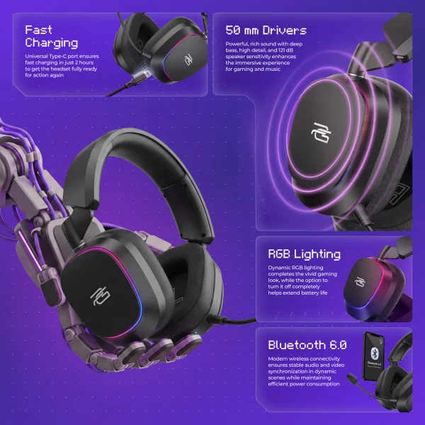 Wireless Headset Proove Gaming Starlight (APP) - foto 10