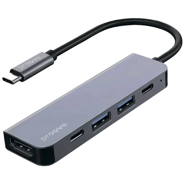 Type-C-Хаб Proove Arc Link 5 в 1 (2xUSB, 2xType-C, 1xHDMI)