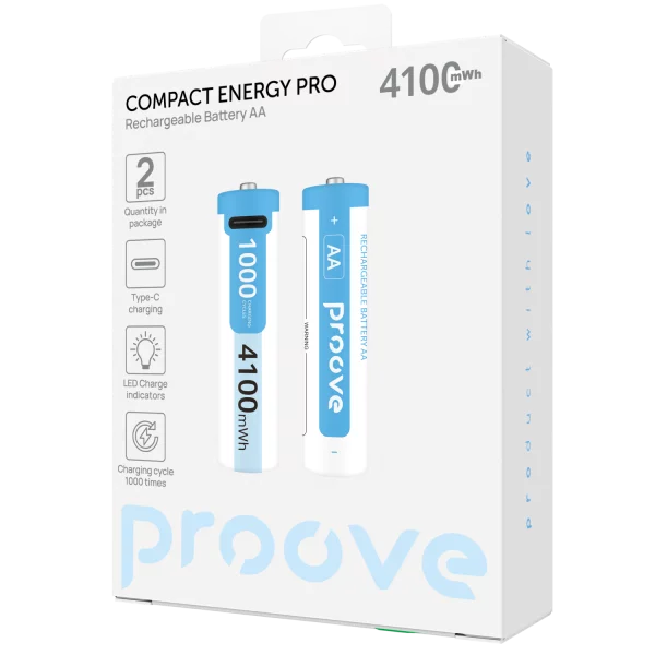 Rechargeable Batteries Proove Compact Energy Pro AA 2 pcs - foto 4