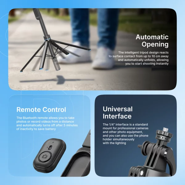 Selfie Stick Tripod Proove Strix (1810mm) - Photo 8