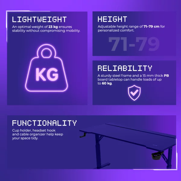 Table Proove Gaming Glitch - Foto 12