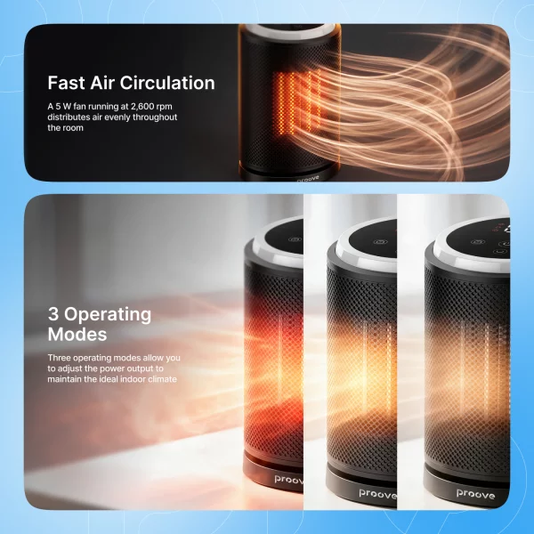 Fan Heater Proove Fireside - fotoğraf 4