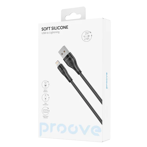 Cable Proove Soft Silicone Lightning 2.4A (1m) - Photo 4