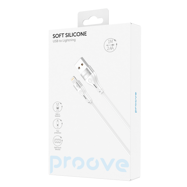 Cable Proove Soft Silicone USB to Lightning 2.4A (1m)