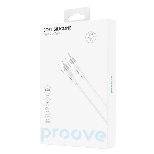 Cable Proove Soft Silicone Type-C to Type-C 60W (1m) - Photo 4