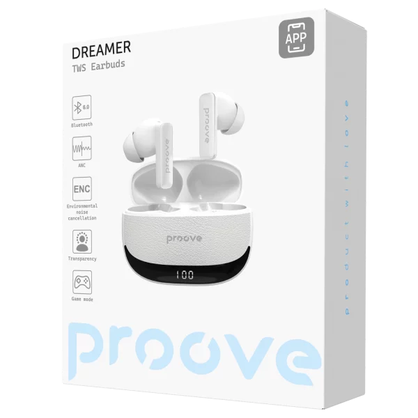 Wireless Earphones Proove Dreamer TWS with ANC (APP) - Photo 1