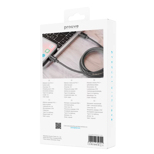 Cable Proove Spectral Type-C to Lightning 27W (1m) - Photo 2