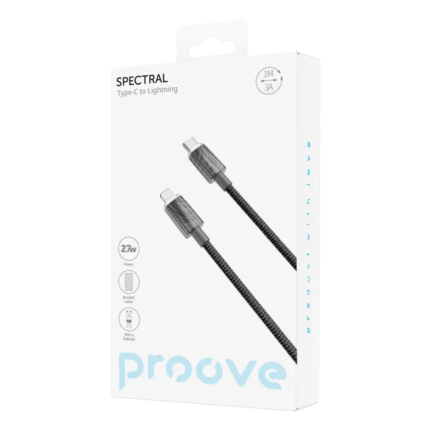 Kabel Proove Spectral Type-C to Lightning 27W (1m) - Zdjęcie 1