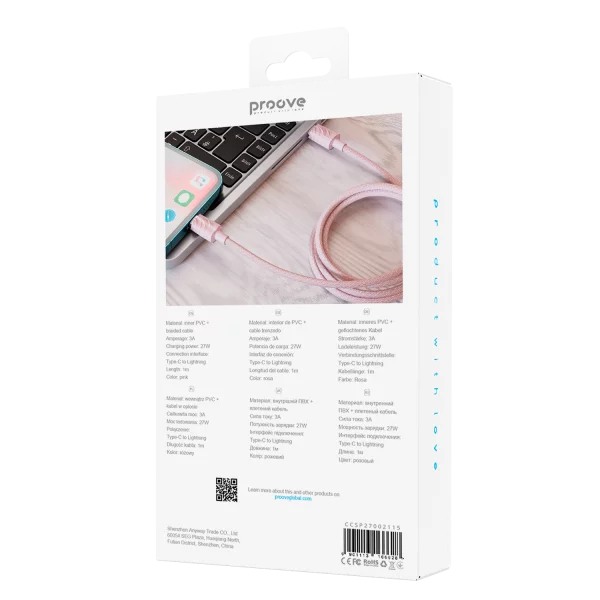 Kabel Proove Spectral Type-C to Lightning 27W (1m) - Zdjęcie 2