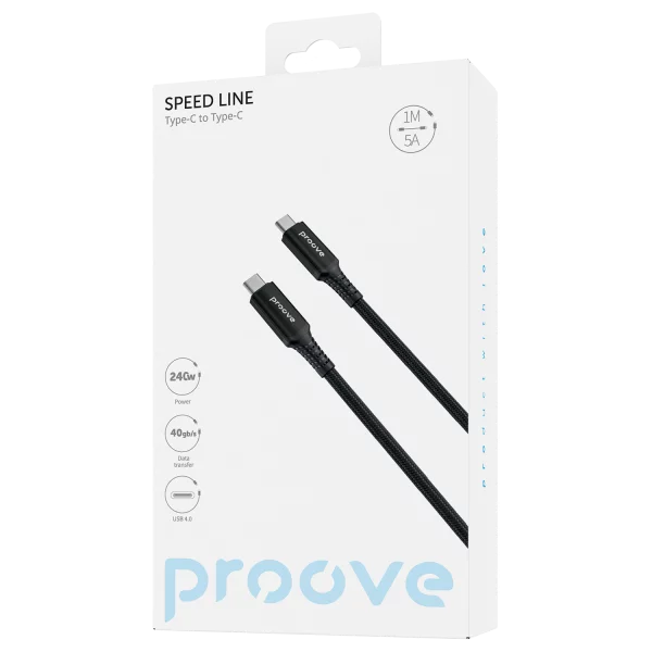 Cable Proove Speed Line Type-C to Type С USB 4.0 (1m) - Photo 1