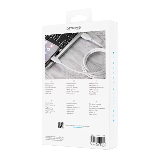Cable Proove Striped Silicone Type-C (1m) - Photo 2