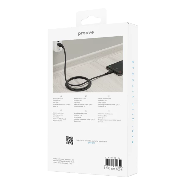 Cable Proove Rebirth USB to Type-C 2.4A (1m) - Photo 2